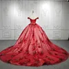 Красные блестящие платья Quinceanera сексуальные возлюбленные шейные платья с пухлыми сладкие 16 платье