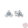 925 Sterling Silver Dangle Charme Lanterna Blue Sun Pingente Love Family Forever Bead para Pandora Charms Authentic 925 Silver Beads