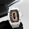 Luxury Watch Watch Wristwatch RM Pilot Sport Wrist RM07-01 White Ceramic Black Women's