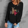 Sweats à capuche pour femmes femmes saint valentin impression Cool Style décontracté surdimensionné sweat pour manches longues tunique hauts Leggings