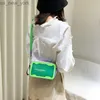 TOTES Şeffaf Kadın Çantası 2022 Trend Flep Lady Crossbody Bags Kadınlar için Yaz Kadın Elçisi Çantası Jelly Kadın Omuz Çantası HKD230823