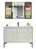 Conjunto de accesorios de baño Gabinetes de baño de lujo ligeros combinados con un lavabo moderno y simple