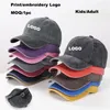 Casquettes de baseball Personnalisé bricolage papa chapeau vintage coton casquette de baseball pour hommes unisexe sport chapeau enfant et adulte réglable lavé denim camionneur chapeau 230821