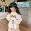 家族を一致させる服装子供服の女の子ソフト刺繍穏やかな気質セーター2023ファッショナブルなソリッドカラーカジュアルシンプルキッズ230821