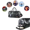 Açık çantalar deri spor çantası fitness seyahat ayakkabı cep bagaj çanta omuz crossbody duffle yan kese de erkekler için spor