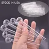 100pcs cam yağ brülör boruları 4 inç kalınlığında cam sigara tüpleri şeffaf net pyrex sigara boru dab teçhizat bong su bubakbud shisha duman aksesuarları