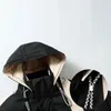 メンズジャケットプラスサイズ10xlパーカーメン冬の太いジャケットコートファッションカジュアルパッチワークパーカー男性ブラックビッグ