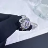 Topontwerper MiuMiu Oorbellen Mode Ins Stijl m Letter Volledige diamant Ronde oorgesp Meisjes Premium gevoel voortreffelijk en veelzijdig Schattig Oorbellen Sieraden Accessoires