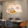 Wall Clocks Large Clock Home Decor Digital Table Luxury Living Room Decoration Ornaments For 3d Modern Led Watch