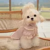 Dog Apparel sweet coat dog pet Clothing vest cotton for dogs Clothes Cat small cute spring autumn purple Fashion boy Yorkshire accessories 230821