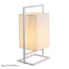 Lampade da tavolo Lampada da scrivania a LED in tessuto moderno Nordico per la camera da letto Studio Studio LEDTABLE Home Decor Lighting E27 Light 110-240V