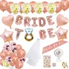 Andra evenemangsfestleveranser Bachelorette Decorations Samma penis Forever Foil Balloon Set Hen Accessories Globos Wiht Rose Gold Confetti Ballon 230821