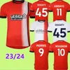 2023 Luton Town Soccer Jerseys Kids Kit Home Målvakt Training 23 24 Football Shirt Fan Player Version Maillot Foot Morris Woodrow Adebayo Burke Campbell 666