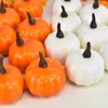 Decorative Flowers Home Party Decoration12pcs Mini Artificial Halloween Pumpkin Decor Simulation Vegetable DIY Craft Farmhouse Harvest