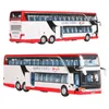 Diecast Model 1 50 Setra Bus Toy Car for Boy Metal Children Cown Fack Miniature Sound Light Collection Collection Gift 230821