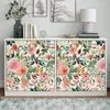 Wallpapers Colorful Household Wall Decor Floral Wallpaper Bedroom Peel And Stick Flower Panel Pvc Self Adhesive Sticker