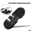 Sharpensers Portable Outdoor Mtifunctional Camp Tool for Hunting and Cooking Tungsten Steel Materials Knife Sharening Drop Delivery Ho Dholz
