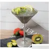 Verres à vin 200 ml en acier inoxydable Martini Coupe Cuivre Plaqué Cocktail Verre à Champagne Mariage El Party Bar Drinkware 3Rqg8 Drop Deli Otufp