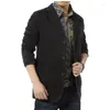 Abiti da uomo uomo blazer primavera primaverili di jeans cotone in cotone affari casual slim fit outwear solido cappotto maschio m-5xl vende