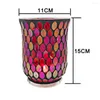 Candle Holders Electronic Wax Wizard Of Oz Cup Mosaic Wind Lamp Glass Stand Home Decoration Dining Table Romantic Succulent P