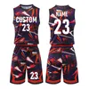 Running Sets Personalized Print Basketball Jersey Set ONeck Adult Uniform Shoot Training Vest Double Pocket Shorts Sports Suit 230821