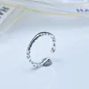 Cluster Rings S925 Sterling Silver Ring For Women With Small Opening Design Flower Shaped Temperament Advanced Feeling Dietary Jewelry