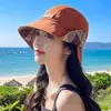 Brede rand hoeden emmer mode mode hoogwaardige vrouwen coole dame mannelijk panama visser cap outdoor zon hoed voor mannen 230821