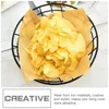 Set di stoviglie da 2 pezzi Snack Snack Basket Iron Iron Hollowhold House House Contenitore Storage Decorativo di frutta durevole