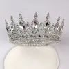 Hårklipp bröllop tiara zirkon födelsedag huvud kronsmycken för kvinnor diadem kristall brud lyx 2023 pannband smycken gåva