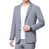 Costumes pour hommes printemps solide décontracté hommes Blazer mince angleterre costume Blaser Masculino homme veste été mince Protection solaire vêtements