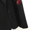 Giacche da uomo in stile gl bordo rozzo bordo rozzo patchwork decostruito giacca blazer da uomo giunta per abito casual sciolto 230822