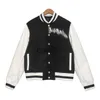 Herrjackor baseballrock herrjacka bröst varma jackor par kvinnor män varsity rockar designer ängelkläder J230822