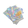 Aufbewahrungstaschen Selbstversiegelter Kleber Kurier Laser Holographischer Kunststoff Poly Envelope Mailer Postaling kosmetische Unterwäsche LX2775 Drop d dhnlz