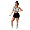 Tracksuits voor dames 2023 Fashion Tie-Dye Gedrukt Tracksuit Tweede stuk set Casual mouwloze atletische tanktop en slanke shorts Suit