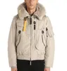 Parka da uomo in piumino Spessa vera pelliccia di lupo Giubbotto bomber con cappuccio Inverno Lungo Parka artico Giacche corte firmate Doudoune Homme Cappotti caldi Manteau Canada Svezia