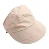 Cappelli larghi per ragazze per la crema solare Baseball Top vuoto Top a punta Sun Voce Fisherman in stile coreano