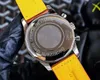 メンズウォッチクォーツムーブメントクローングラフレザーストラップファッションビジネススポーツデザイン防水スクラッチ抵抗性腕時計エレガントな時計ギフト