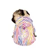 Vêtements pour chiens vêtements personnalisés léopard coloré pour petits chiens 2023 hiver mode mignon sweats à capuche Costume