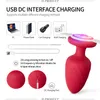 Anal Toys Vibrating Plug With Wings LED Light Buttplug Remote Control Vibrator For Women Men Male Prostate Massager Anus Sex 230821