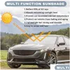 Auto Sunshade voor AMG Invouwbare raamfilm Windscherm Visor ER UV Protect Reflector Sun Shade Benz Cla Gla CL Drop Delivery Mobile Dhokp