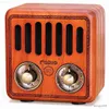 Haut-parleurs Rétro classique Radios portables noyer en bois Radio Rechargeable USB Bluetooth haut-parleur Support carte Playe R230608 L230822