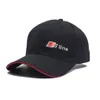 SLINE LOGO BASEBALL CAP RS Speedway Hat Racing Moto GP Speed ​​Car Caps Män och kvinnor Snapback för Audi Fans Summer S Line Hats2811