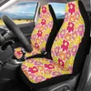 Bilstol täcker Little Red Flower Design Universal Front Heavy Duty Slip Resistent Vehicle Cover Easy Install Bekväm