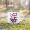 Mugs Would You Be My Godmother Printed Enamel Mug Cup Drink Milk Coffee Cups Marraine Request Retro Idea Gifts For Madrina