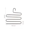 Hangers 5 Layers S-shaped Pants Organizer Hanger Saves Space Trousers Rack Magic Clothing Closet Storage Creative Coat