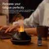 Essential Oils Diffusers Kinscoter Volcanic Aroma Diffuser Essential Oil Lamp 130ml USB Portable Air Humidifier with Color Flame Night Light 230821