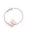 Armband ketting vergulde sieraden met witte lager vlinder diamant koper roos set bq6la drop levering sets otpoe