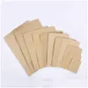 Packing Bags Wholesale Kraft Paper Mylar Storage Self Seal Pouches Aluminum Foil Heat Packaging Bag Lx0764 Drop Delivery Office School Dhqfs