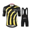 Jersey de ciclismo Define homens de verão de manga curta Raudax GCN Conjunto MTB Maillot Ropa Ciclismo Bicicleta Use roupas respiráveis ​​230821