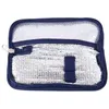 Borse di stoccaggio borse di raffreddamento portatile Custodia da viaggio diabetico Custodia in alluminio Ice (blu navy)